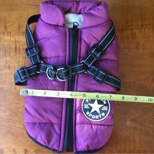 Dog jacket fleece lining